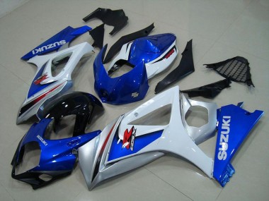 Carénage Moto GSXR 1000 K7 2007-2008 - Blanc Bleu Vente en Gros