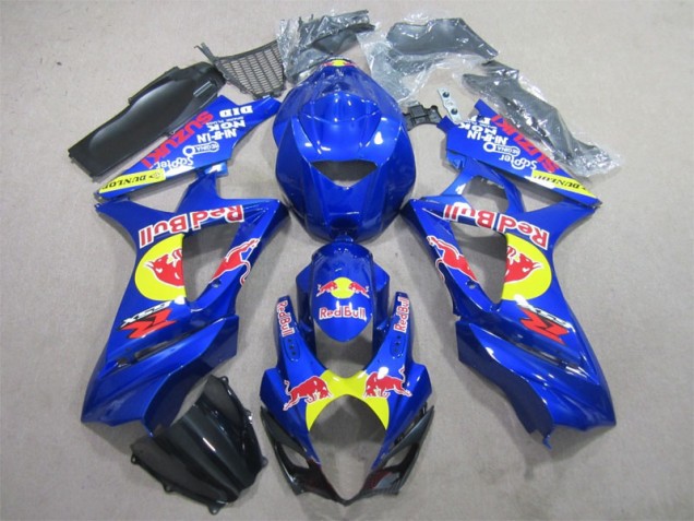 Carénage Moto GSXR 1000 K7 2007-2008 - Bleu Red Bull Vente en Gros Carénage Moto GSXR 1000 K7 2007-2008 - Bleu Red Bull Vente en Gros