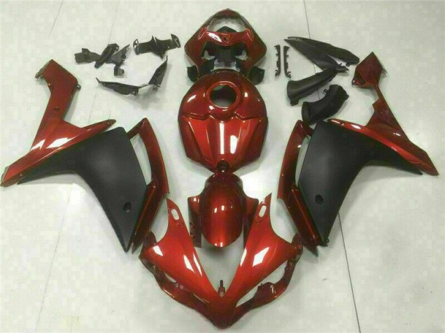 Carénage Moto R1 2007-2008 - Rouge Noir Vente en Gros Carénage Moto R1 2007-2008 - Rouge Noir Vente en Gros