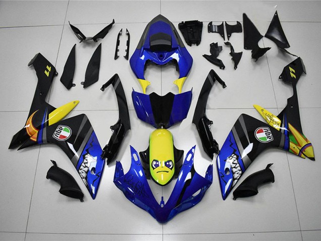 Carénage Moto R1 2007-2008 - Bleu Requin Vente en Gros Carénage Moto R1 2007-2008 - Bleu Requin Vente en Gros