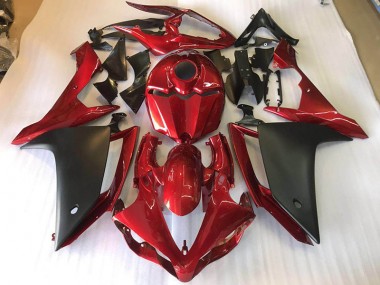 Carénages Moto R1 2007-2008 - Noir Mat Rouge Vente en Gros