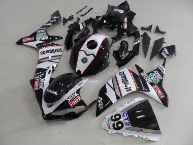 Carénage Moto R1 2007-2008 - Noir Blanc Décalque Packs Vente en Gros