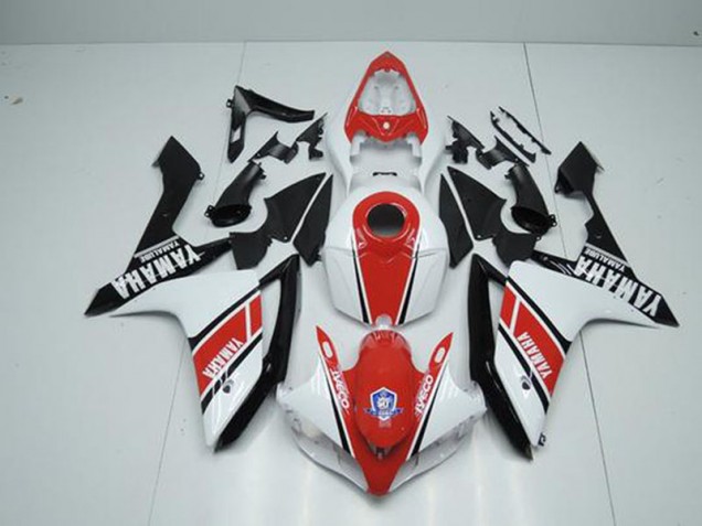 Carénage Moto R1 2007-2008 - Factory Rouge Blanc Vente en Gros Carénage Moto R1 2007-2008 - Factory Rouge Blanc Vente en Gros