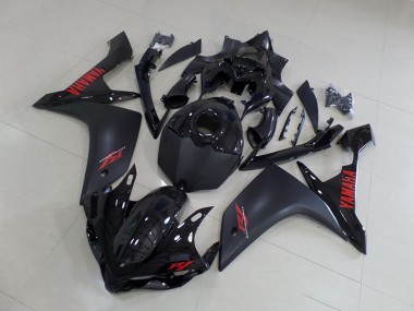 Carénage Moto R1 2007-2008 - Noir Mat Rouge Vente en Gros