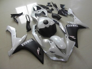 Carénage Moto R1 2007-2008 - Blanc Nacré Noir Mat Vente en Gros
