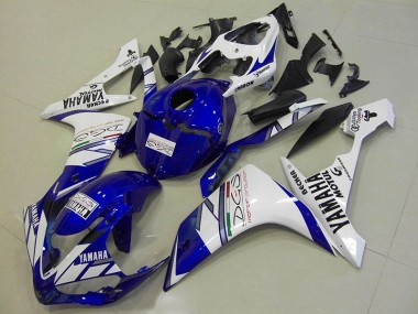 Carénage Moto R1 2007-2008 - Blanc Bleu Tri Colour Vente en Gros
