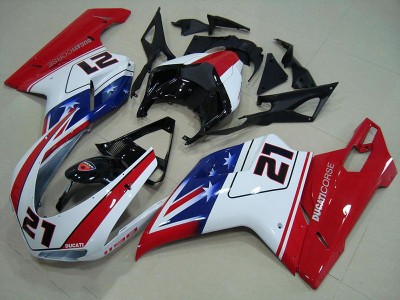 Carénages Moto 2007-2012 Ducati 848 1098 1198 MF3987 Vente en Gros