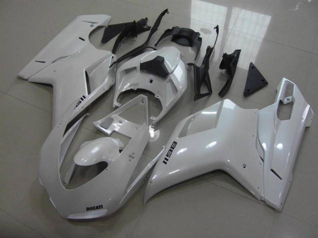 Carénage Moto Ducati 848 1098 1198 2007-2014 - Pear Blanc Noir Décalque Vente en Gros Carénage Moto Ducati 848 1098 1198 2007-2014 - Pear Blanc Noir Décalque Vente en Gros