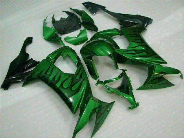 Carénage Moto ZX10R 2008-2010 - Vert Flamme Vente en Gros Carénage Moto ZX10R 2008-2010 - Vert Flamme Vente en Gros
