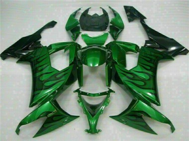 Carénage Moto ZX10R 2008-2010 - Vert Flamme Vente en Gros