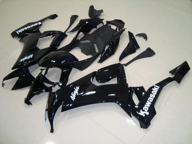 Carénage Moto ZX10R 2008-2010 - Noir Brillant avec Blanc Décalque Vente en Gros Carénage Moto ZX10R 2008-2010 - Noir Brillant avec Blanc Décalque Vente en Gros