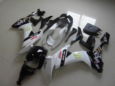 Carénage Moto ZX10R 2008-2010 - Blanc Monster Vente en Gros