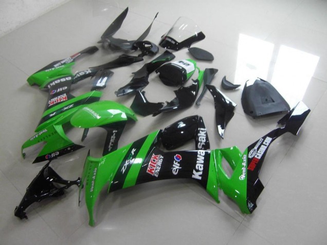 Carénage Moto ZX10R 2008-2010 - Vert Noir Kick Vente en Gros Carénage Moto ZX10R 2008-2010 - Vert Noir Kick Vente en Gros