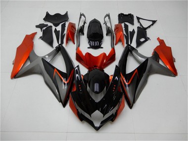 Carénage Moto GSXR 600 / 750 K8 2008-2010 - Noir Orange Gris Vente en Gros