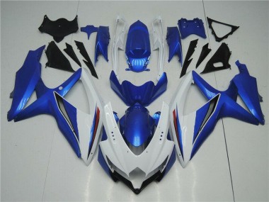 Carénages Moto GSXR 600 / 750 K8 2008-2010 - Blanc Bleu Vente en Gros