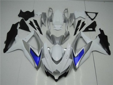 Carénage Moto GSXR 600 / 750 K8 2008-2010 - Blanc Argent Bleu Vente en Gros