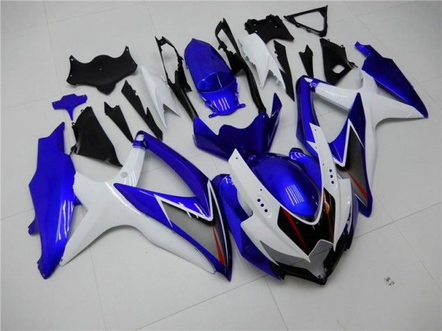 Carénage Moto GSXR 600 / 750 K8 2008-2010 - Blanc Bleu Vente en Gros Carénage Moto GSXR 600 / 750 K8 2008-2010 - Blanc Bleu Vente en Gros