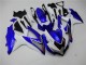 Carénage Moto GSXR 600 / 750 K8 2008-2010 - Blanc Bleu Vente en Gros Carénage Moto GSXR 600 / 750 K8 2008-2010 - Blanc Bleu Vente en Gros
