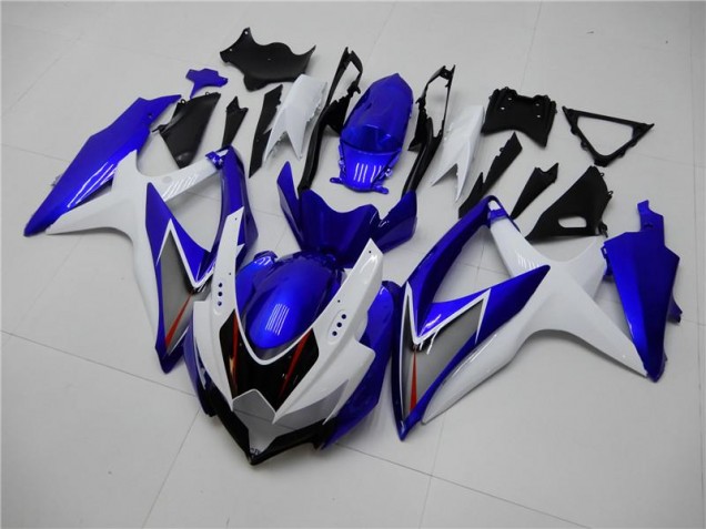 Carénage Moto GSXR 600 / 750 K8 2008-2010 - Blanc Bleu Vente en Gros Carénage Moto GSXR 600 / 750 K8 2008-2010 - Blanc Bleu Vente en Gros