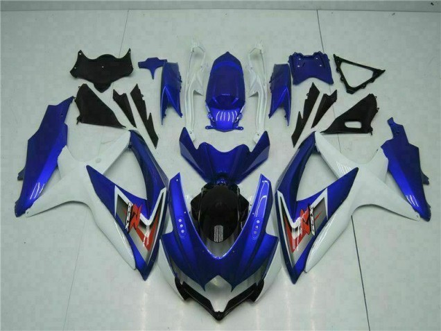 Kit Carénages Motos GSXR 600 / 750 K8 2008-2010 - Bleu Blanc Vente en Gros Kit Carénages Motos GSXR 600 / 750 K8 2008-2010 - Bleu Blanc Vente en Gros
