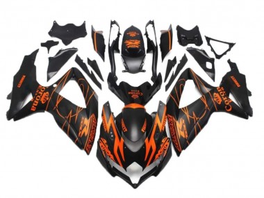 Carénage Moto GSXR 600 / 750 K8 2008-2010 - Noir Orange Vente en Gros