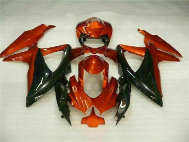 Carénages Moto GSXR 600 / 750 K8 2008-2010 - Rouge Noir Vente en Gros