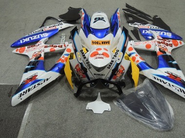 Carénage Moto GSXR 600 K8 2008-2010 - Blanc Bleu Dark Dog Vente en Gros