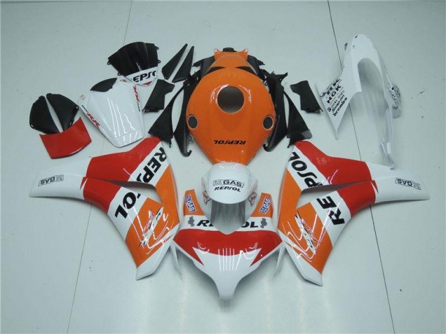 Carénage Moto CBR 1000 RR 2008-2011 - Orange Blanc Rouge Repsol Vente en Gros