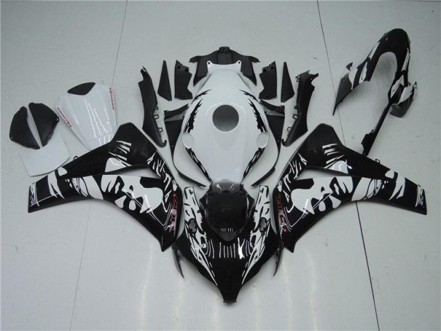 Carénage Moto CBR 1000 RR 2008-2011 - Noir Blanc Vente en Gros Carénage Moto CBR 1000 RR 2008-2011 - Noir Blanc Vente en Gros