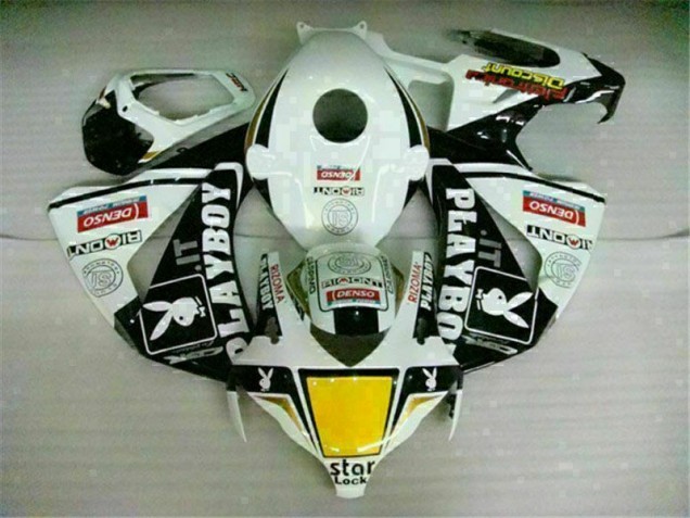 Carénages Moto CBR 1000 RR 2008-2011 - Blanc Noir Playboy Vente en Gros Carénages Moto CBR 1000 RR 2008-2011 - Blanc Noir Playboy Vente en Gros