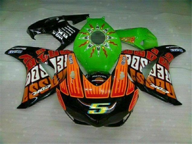 Carénage Moto CBR 1000 RR 2008-2011 - Vert Orange Vente en Gros Carénage Moto CBR 1000 RR 2008-2011 - Vert Orange Vente en Gros