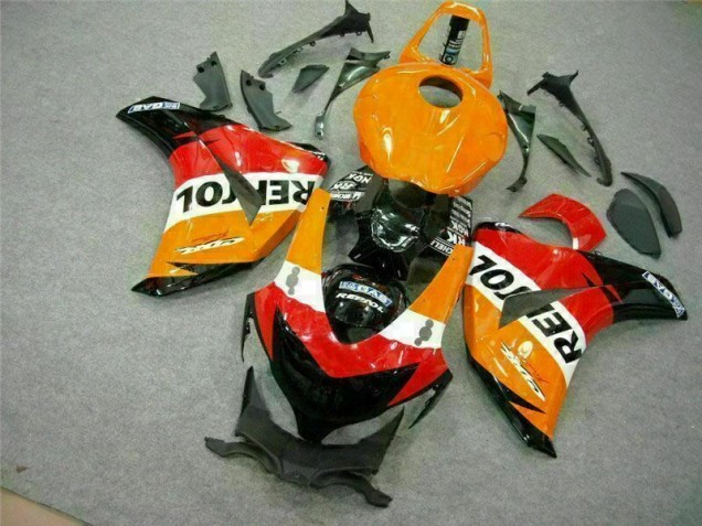 Kit Carénages Motos CBR 1000 RR 2008-2011 - Orange Repsol Vente en Gros Kit Carénages Motos CBR 1000 RR 2008-2011 - Orange Repsol Vente en Gros