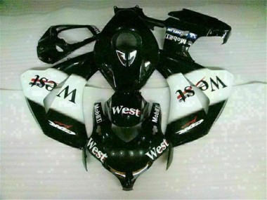 Carénage Moto CBR 1000 RR 2008-2011 - Blanc Noir West Vente en Gros