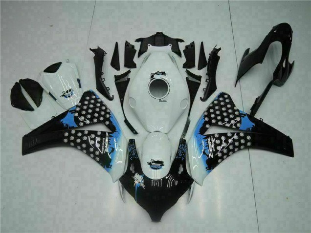 Kit Carénages Motos Complet CBR 1000 RR 2008-2011 - Blanc Noir Vente en Gros