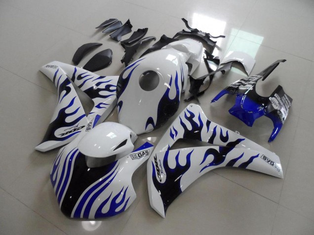 Carénage Moto CBR 1000 RR 2008-2011 - Bleu Noir Flamme Courses Vente en Gros Carénage Moto CBR 1000 RR 2008-2011 - Bleu Noir Flamme Courses Vente en Gros