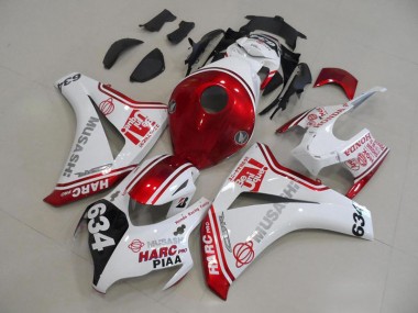 Carénages Moto CBR 1000 RR 2008-2011 - Blanc Rouge HARC Pro PIAA 634 Vente en Gros