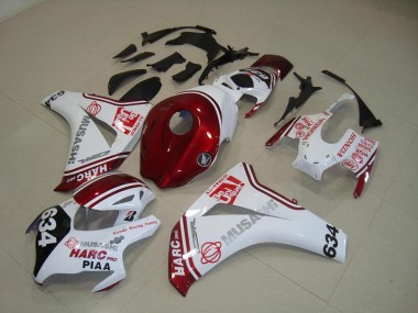 Carénage Moto CBR 1000 RR 2008-2011 - Blanc Rouge HARC Pro PIAA 634 Vente en Gros