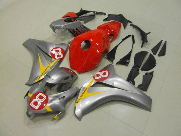 Carénage Moto CBR 1000 RR 2008-2011 - Argent Rouge 8 Vente en Gros Carénage Moto CBR 1000 RR 2008-2011 - Argent Rouge 8 Vente en Gros