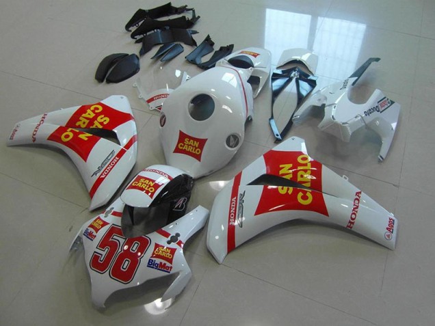 Carénage Moto CBR 1000 RR 2008-2011 - Blanc San Carlo Vente en Gros Carénage Moto CBR 1000 RR 2008-2011 - Blanc San Carlo Vente en Gros