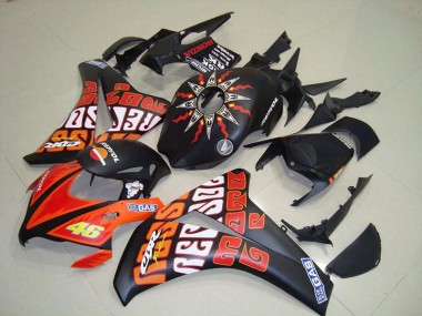 Carénage Moto CBR 1000 RR 2008-2011 - Rossi Noir Mat Vente en Gros