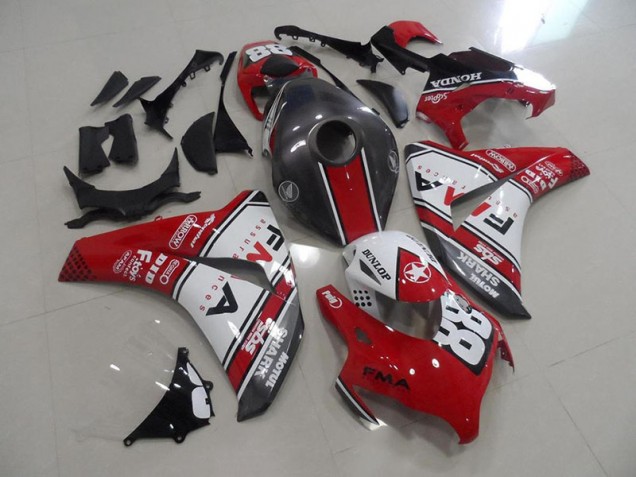 Carénage Moto CBR 1000 RR 2008-2011 - Rouge et Gris Fma Vente en Gros Carénage Moto CBR 1000 RR 2008-2011 - Rouge et Gris Fma Vente en Gros