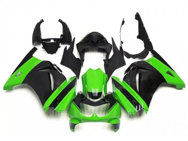 Carénages Moto EX250 2008-2012 - Vert Noir Vente en Gros