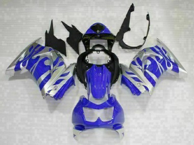 Carénage Moto EX250 2008-2012 - Noir Bleu Vente en Gros