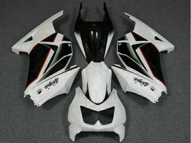 Carénages Moto EX250 2008-2012 - Blanc Noir Ninja Vente en Gros Carénages Moto EX250 2008-2012 - Blanc Noir Ninja Vente en Gros