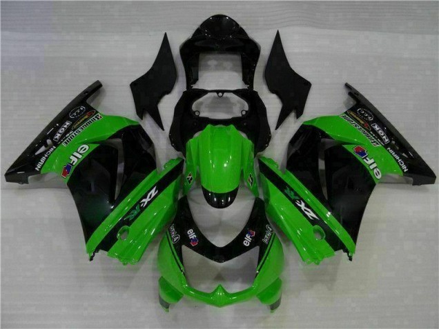 Carrosserie Moto EX250 2008-2012 - Noir Vert Vente en Gros Carrosserie Moto EX250 2008-2012 - Noir Vert Vente en Gros