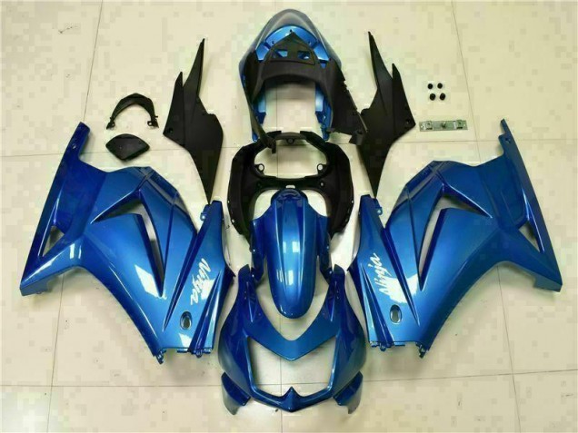 Carénage Moto EX250 2008-2012 - Bleu Noir Blanc Ninja Vente en Gros Carénage Moto EX250 2008-2012 - Bleu Noir Blanc Ninja Vente en Gros