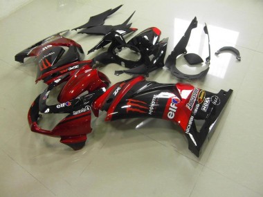 Carénage Moto ZX 250R 2008-2012 - Rouge Bonbon Monster Vente en Gros