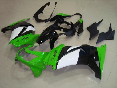 Carénage Moto ZX 250R 2008-2012 - Vert Blanc Noir Vente en Gros