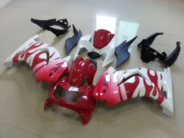 Carénage Moto ZX 250R 2008-2012 - Rose Rouge Flamme Vente en Gros