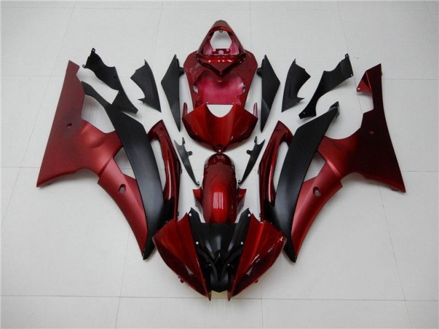 Carénages Moto R6 2008-2016 - Rouge Noir Vente en Gros Carénages Moto R6 2008-2016 - Rouge Noir Vente en Gros